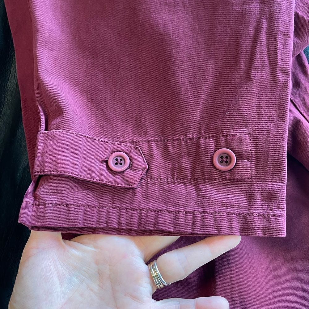 Pistola Tammy Trousers High Waisted Cropped Pants merlot Red Size 30. NWT - Picture 8 of 9